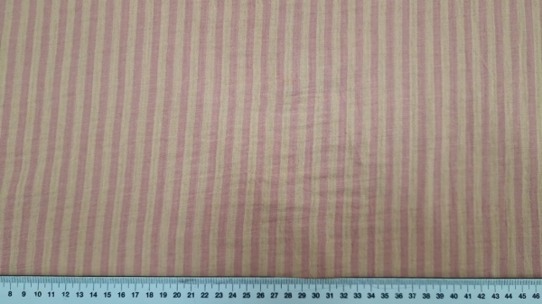 Baumwoll Musselin Doubleface streifen apricot-rosa